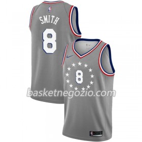 Canotte Uomo Philadelphia 76ers Zhaire Smith 8 2018-19 Nike City Edition Grigio Swingman